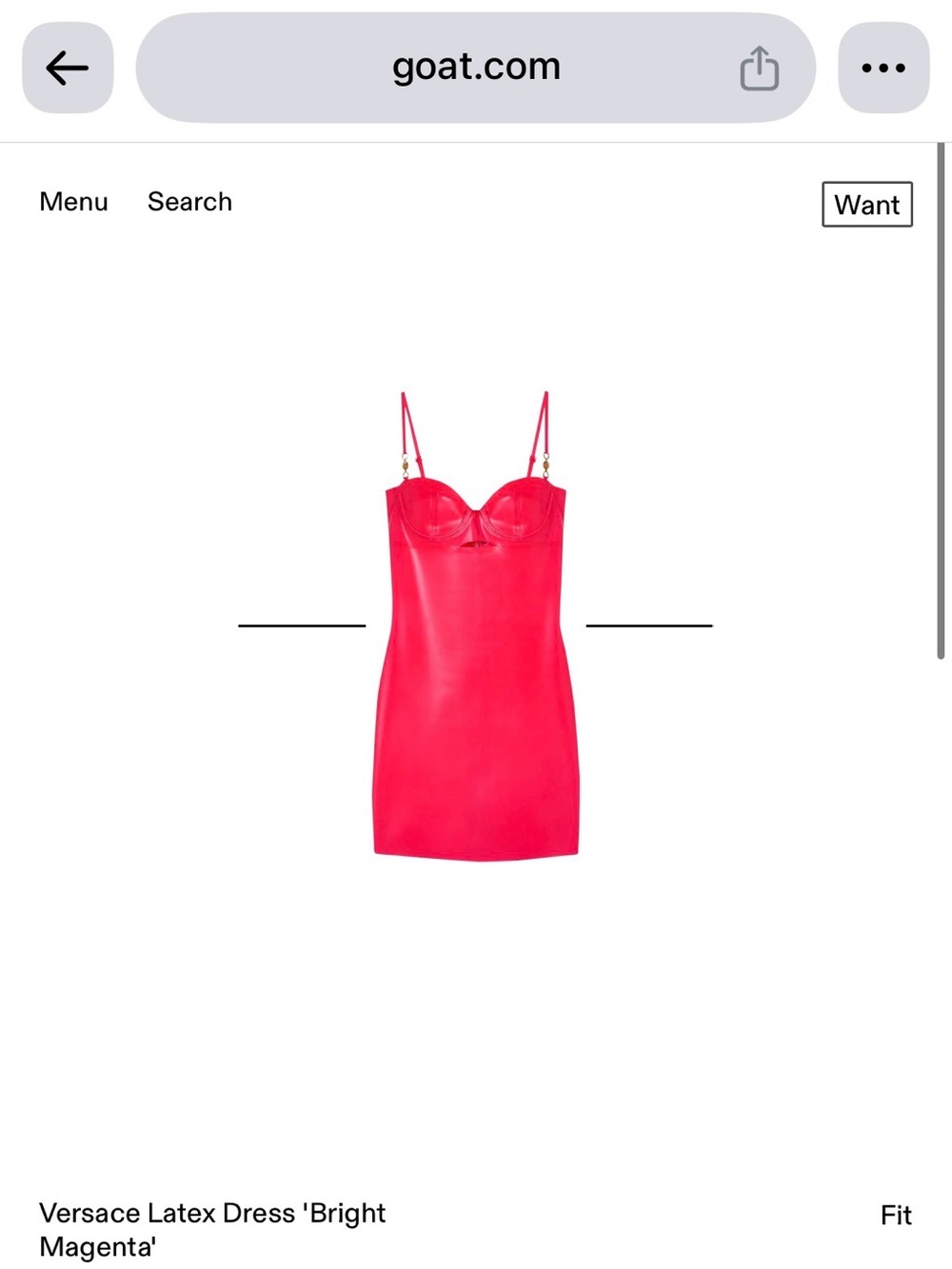 Versace Bright Magenta Mini Dress
